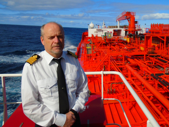 Kjell Arne Hevrøy fra Bergen har seilt som kaptein siden desember 1998. Foto: Odfjell